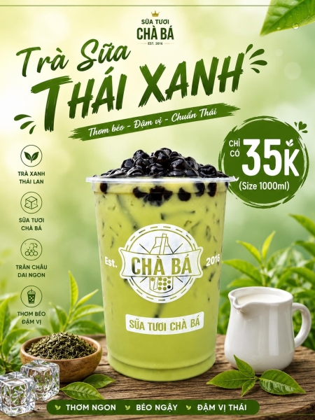Trà Sữa Thái Xanh