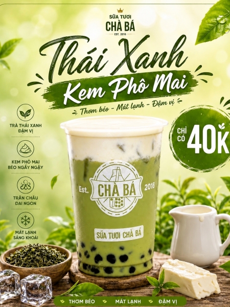 Thái Xanh Kem Phô Mai